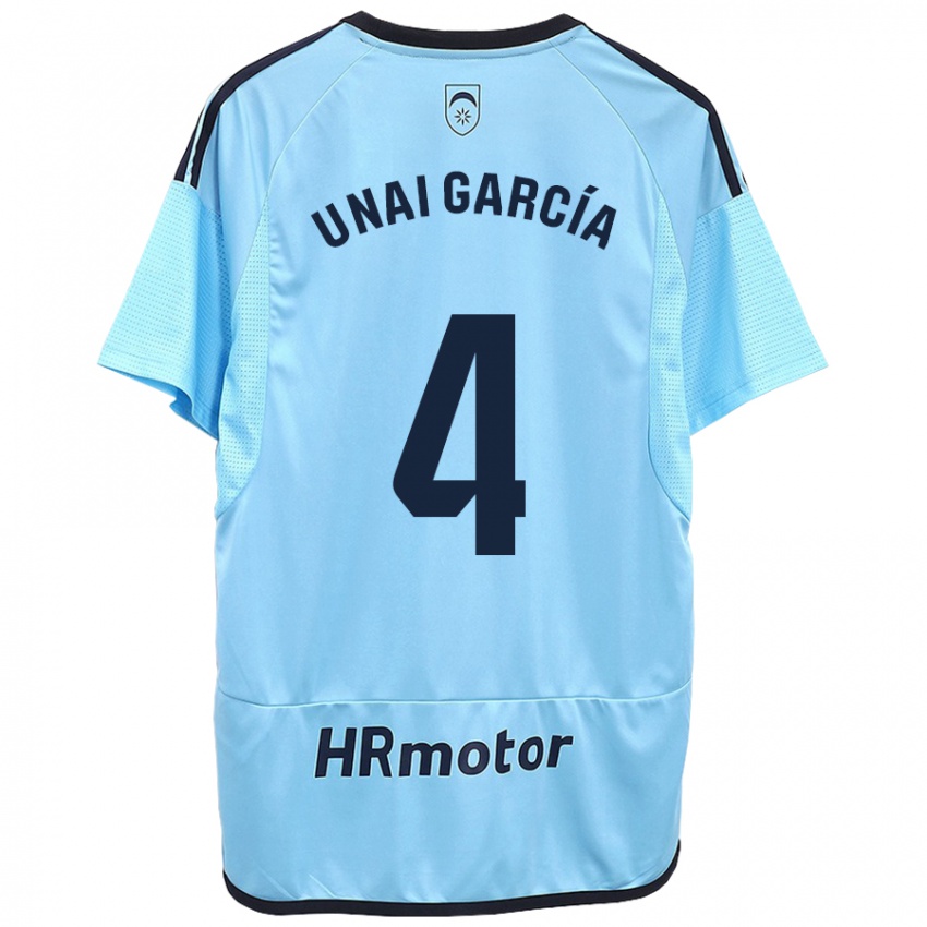 Niño Camiseta Unai García #4 Azul 2ª Equipación 2023/24 La Camisa