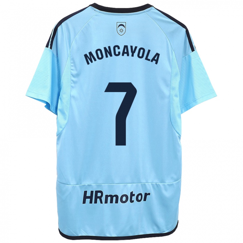 Niño Camiseta Jon Moncayola #7 Azul 2ª Equipación 2023/24 La Camisa