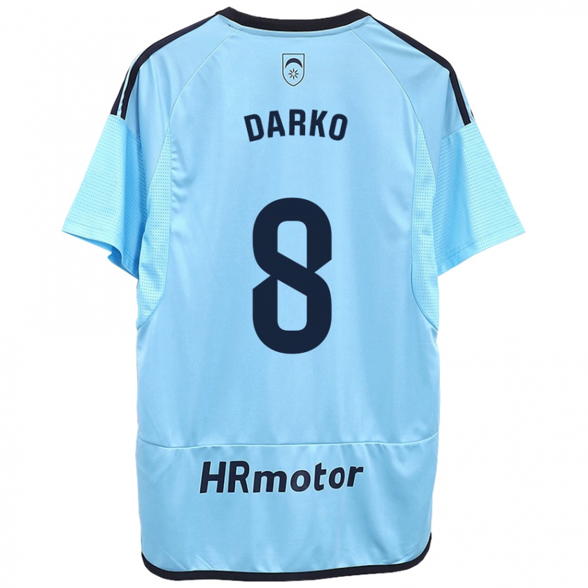 Niño Camiseta Darko Brasanac #8 Azul 2ª Equipación 2023/24 La Camisa