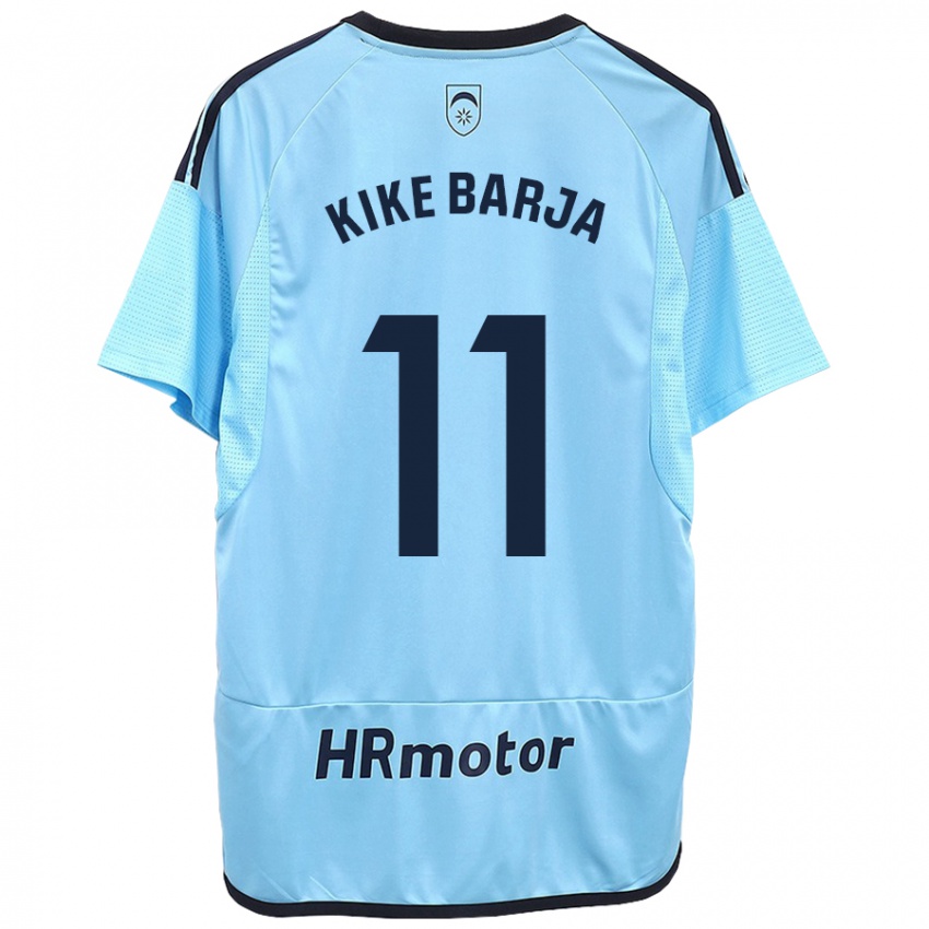Niño Camiseta Kike Barja #11 Azul 2ª Equipación 2023/24 La Camisa