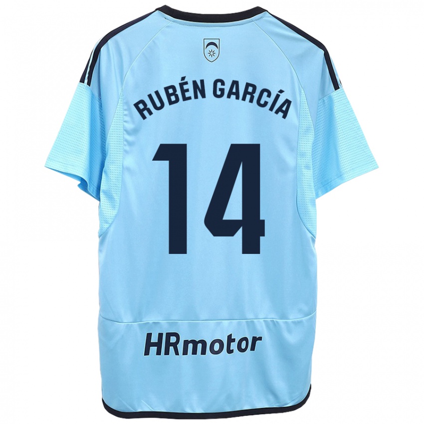 Niño Camiseta Rubén García #14 Azul 2ª Equipación 2023/24 La Camisa