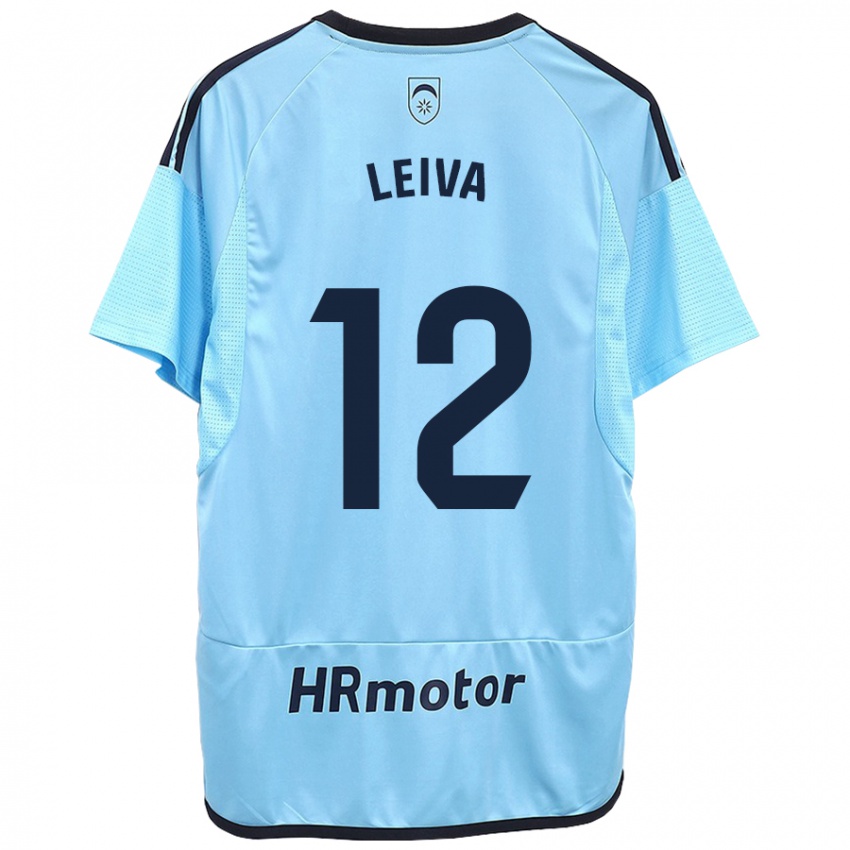 Niño Camiseta Álvaro Leiva #12 Azul 2ª Equipación 2023/24 La Camisa