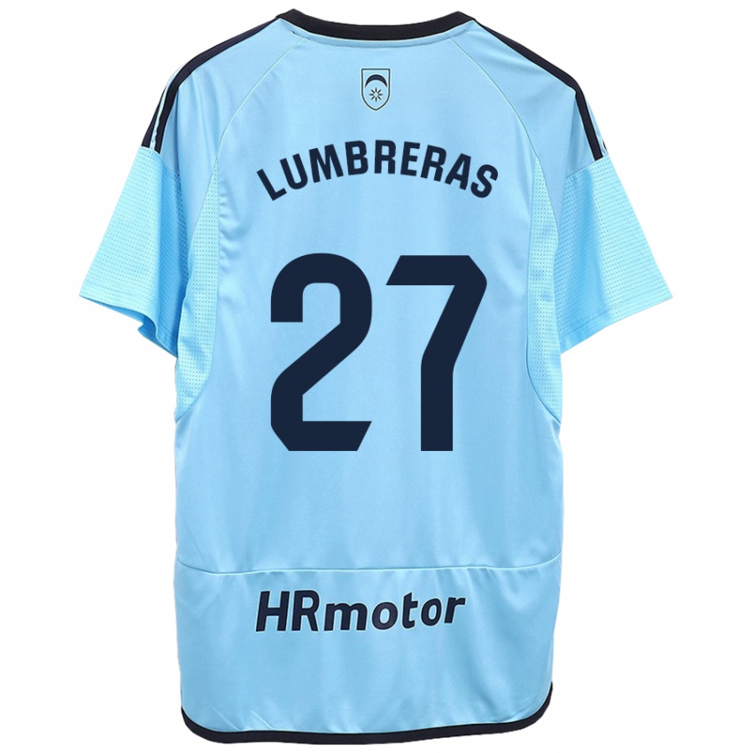 Niño Camiseta Carlos Lumbreras #27 Azul 2ª Equipación 2023/24 La Camisa