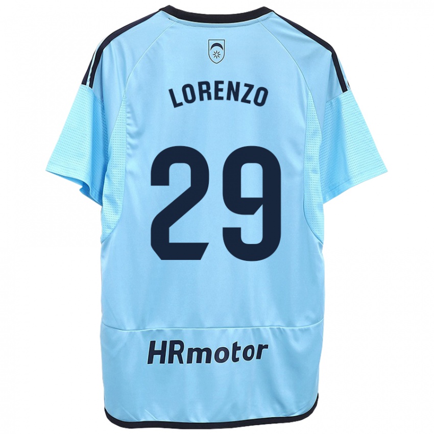 Niño Camiseta Nowend Lorenzo #29 Azul 2ª Equipación 2023/24 La Camisa