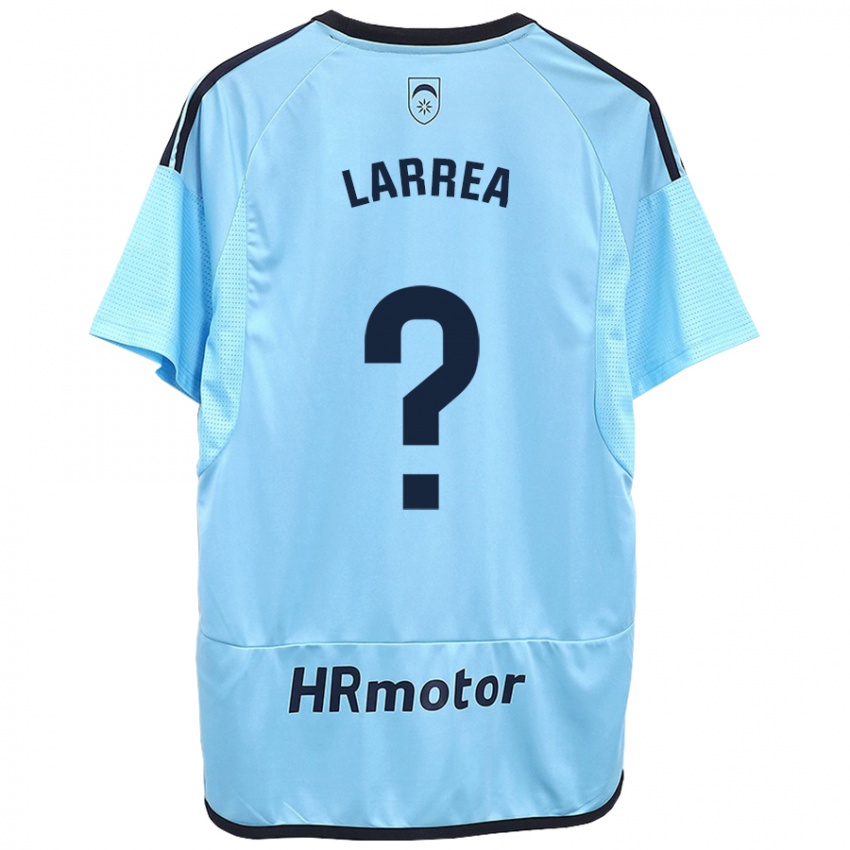 Niño Camiseta Unai Larrea #0 Azul 2ª Equipación 2023/24 La Camisa