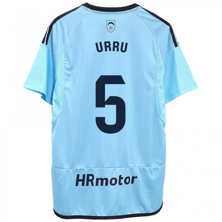 Niño Camiseta Irati Urruzola Bermúdez #5 Azul 2ª Equipación 2023/24 La Camisa