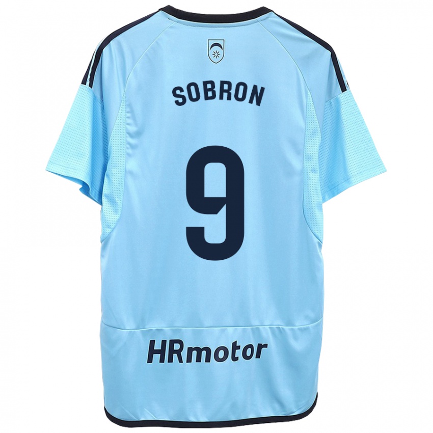 Niño Camiseta Carmen Sobrón Olarte #9 Azul 2ª Equipación 2023/24 La Camisa