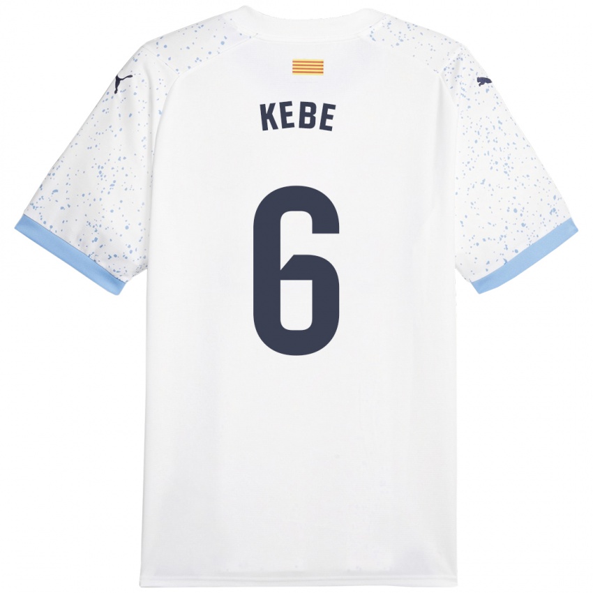 Niño Camiseta Ibrahima Kébé #6 Blanco 2ª Equipación 2023/24 La Camisa