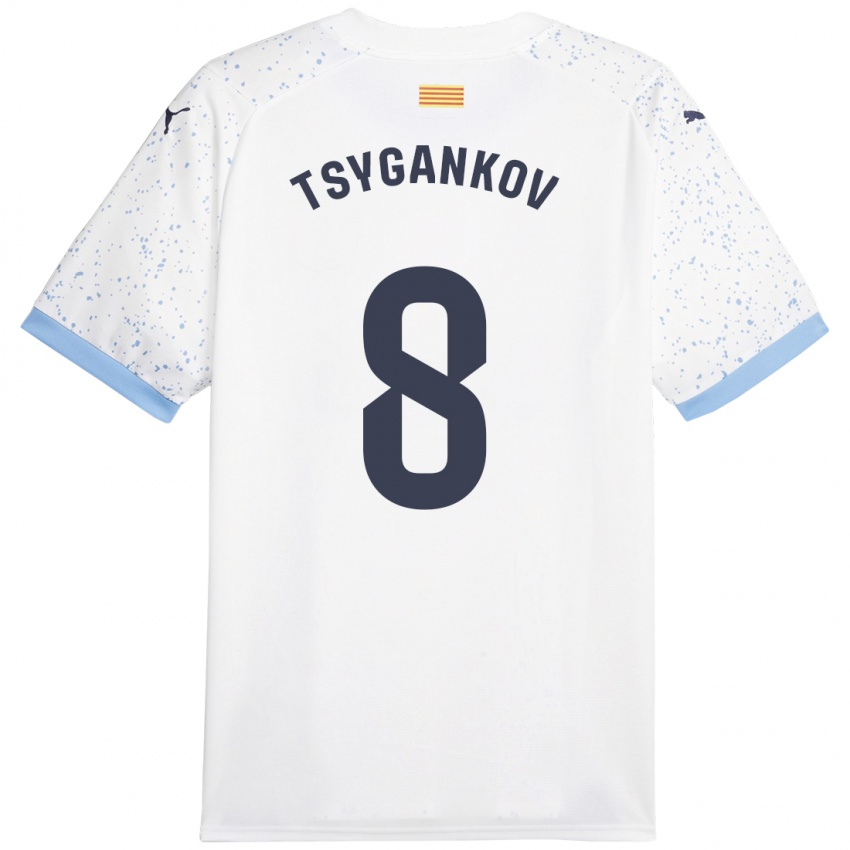 Niño Camiseta Viktor Tsygankov #8 Blanco 2ª Equipación 2023/24 La Camisa