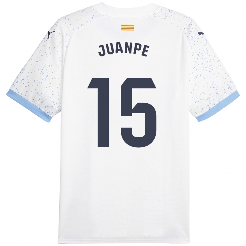 Niño Camiseta Juanpe #15 Blanco 2ª Equipación 2023/24 La Camisa