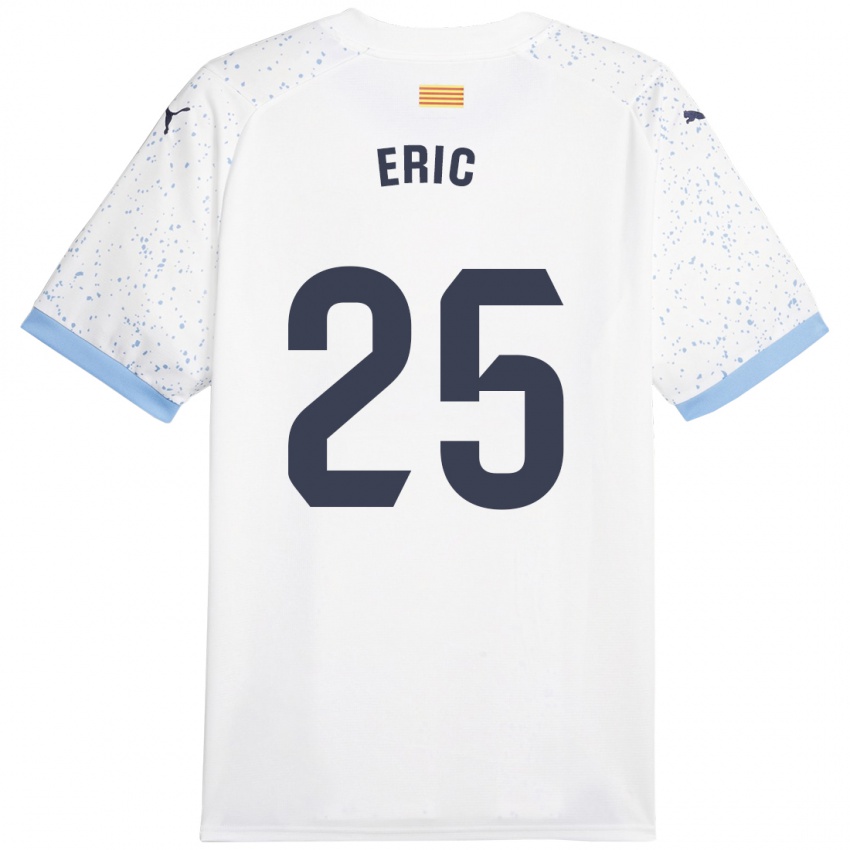 Niño Camiseta Eric Garcia #25 Blanco 2ª Equipación 2023/24 La Camisa