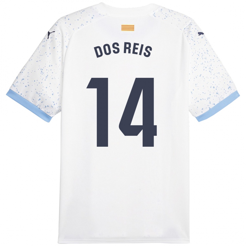 Niño Camiseta Leo Dos Reis #14 Blanco 2ª Equipación 2023/24 La Camisa