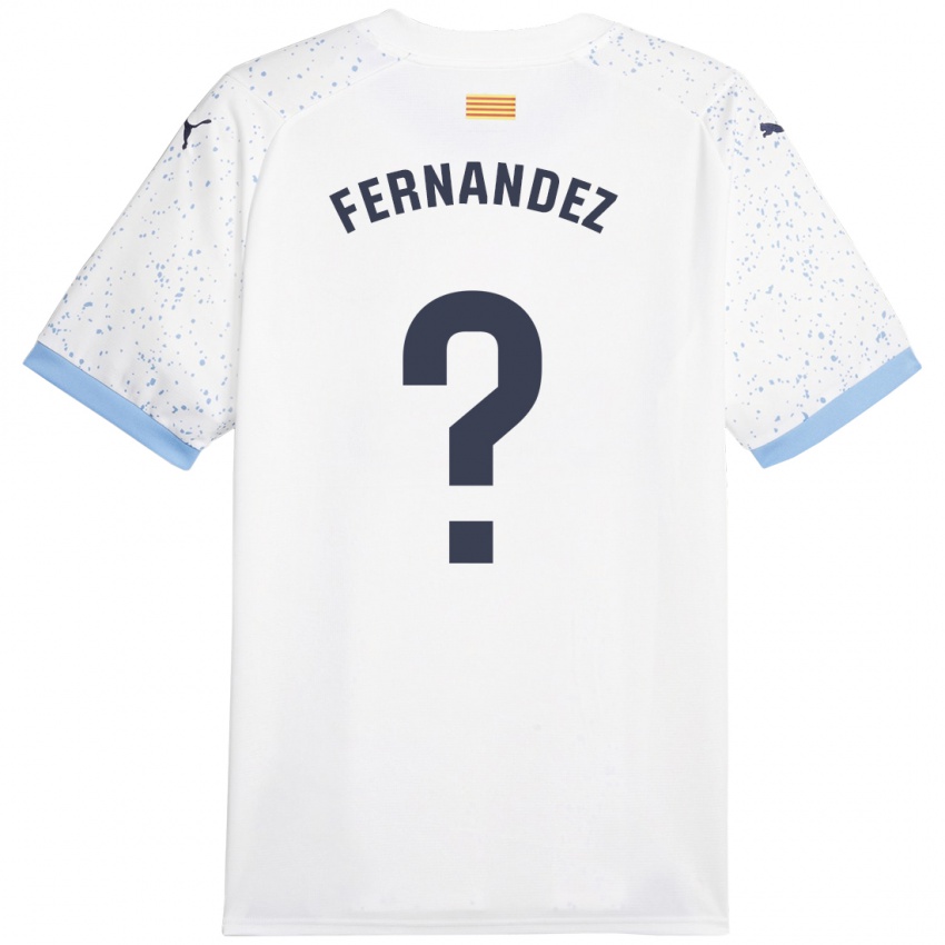 Niño Camiseta Marc Fernández #0 Blanco 2ª Equipación 2023/24 La Camisa