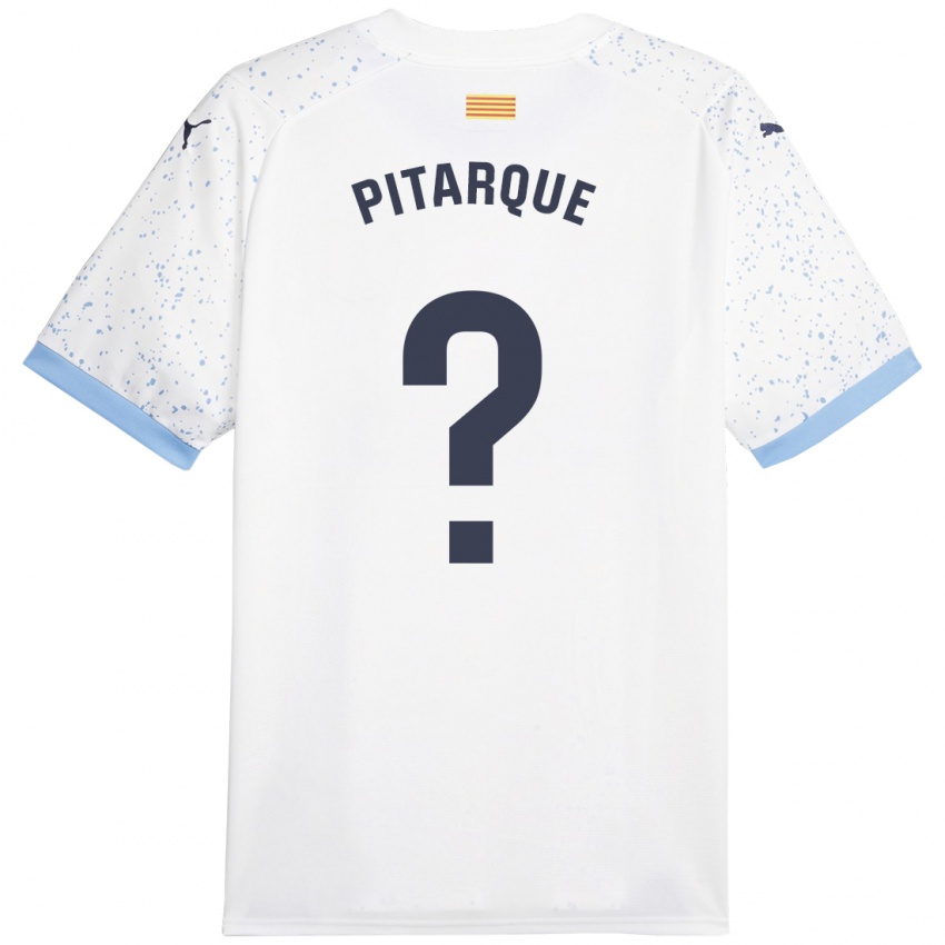 Niño Camiseta Víctor Pitarque #0 Blanco 2ª Equipación 2023/24 La Camisa
