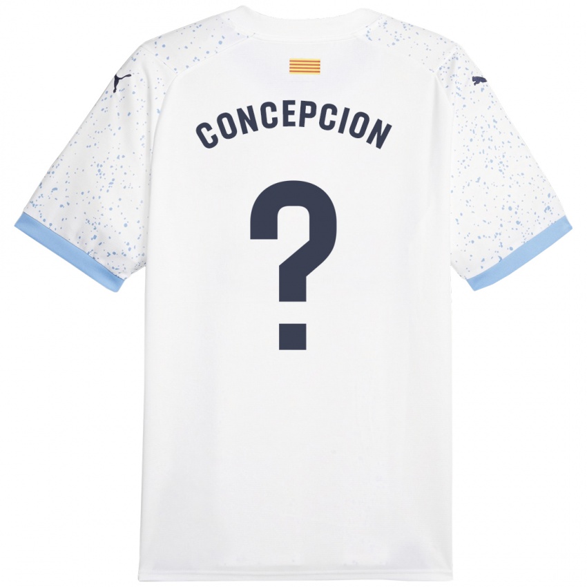 Niño Camiseta Elian Concepción #0 Blanco 2ª Equipación 2023/24 La Camisa