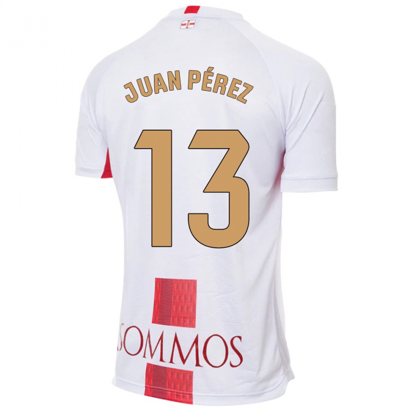 Niño Camiseta Juan Pérez #13 Blanco 2ª Equipación 2023/24 La Camisa