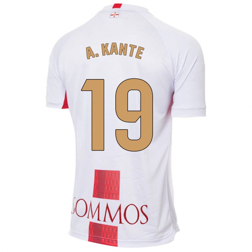 Niño Camiseta Abou Kanté #19 Blanco 2ª Equipación 2023/24 La Camisa