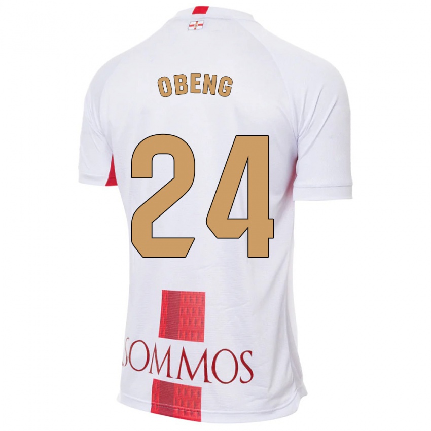 Niño Camiseta Samuel Obeng #24 Blanco 2ª Equipación 2023/24 La Camisa