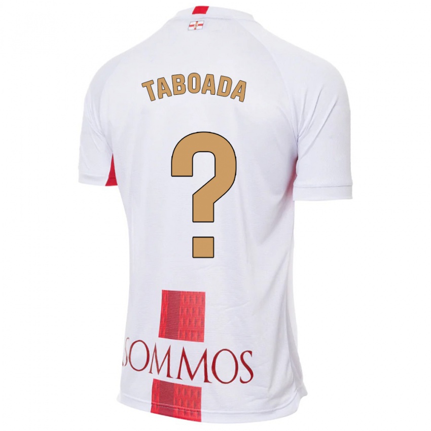 Niño Camiseta Héctor Taboada #0 Blanco 2ª Equipación 2023/24 La Camisa