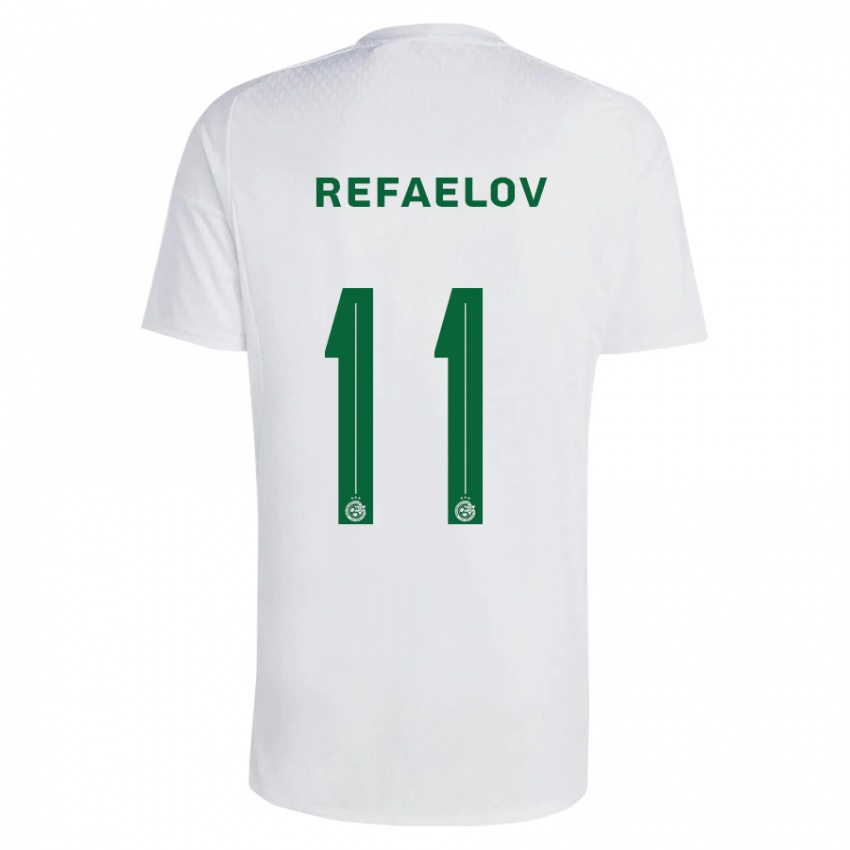 Niño Camiseta Lior Refaelov #11 Verde Azul 2ª Equipación 2023/24 La Camisa