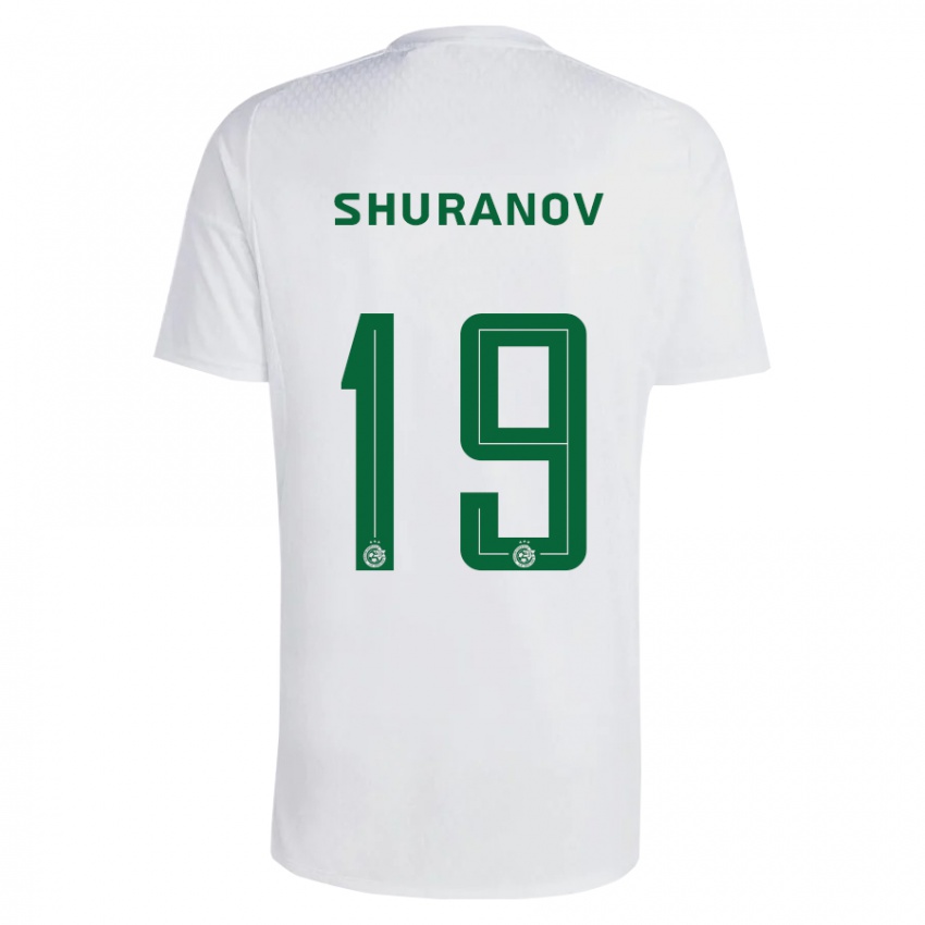 Niño Camiseta Erik Shuranov #19 Verde Azul 2ª Equipación 2023/24 La Camisa