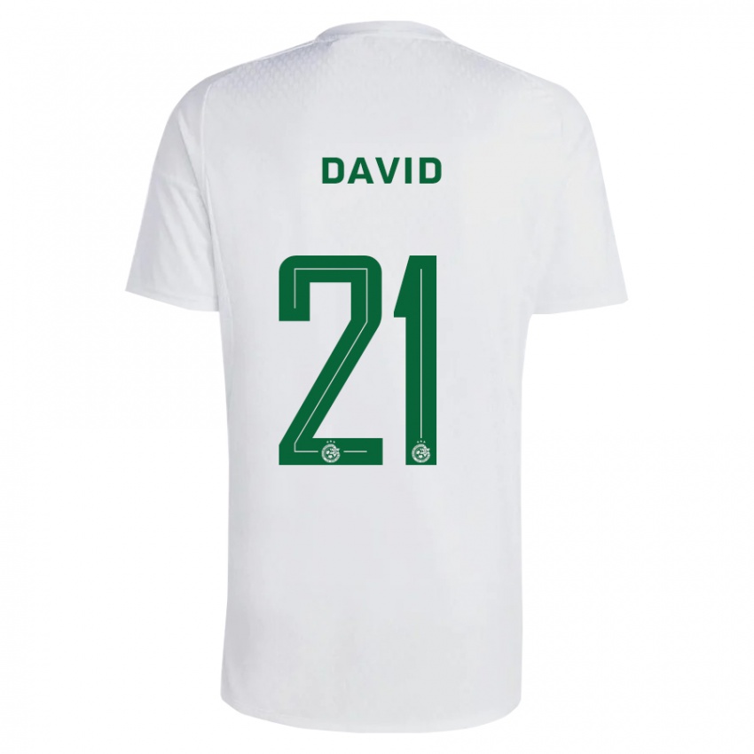 Niño Camiseta Dean David #21 Verde Azul 2ª Equipación 2023/24 La Camisa