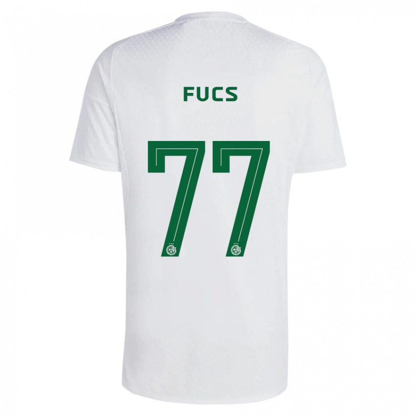 Niño Camiseta Roee Fucs #77 Verde Azul 2ª Equipación 2023/24 La Camisa