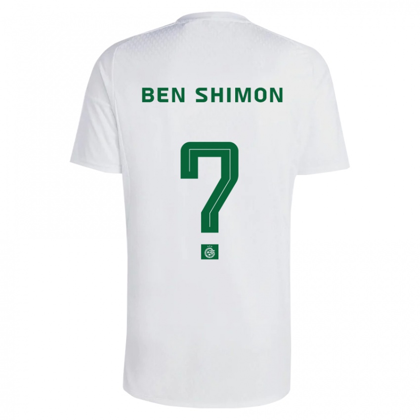 Niño Camiseta Elad Ben Shimon #0 Verde Azul 2ª Equipación 2023/24 La Camisa