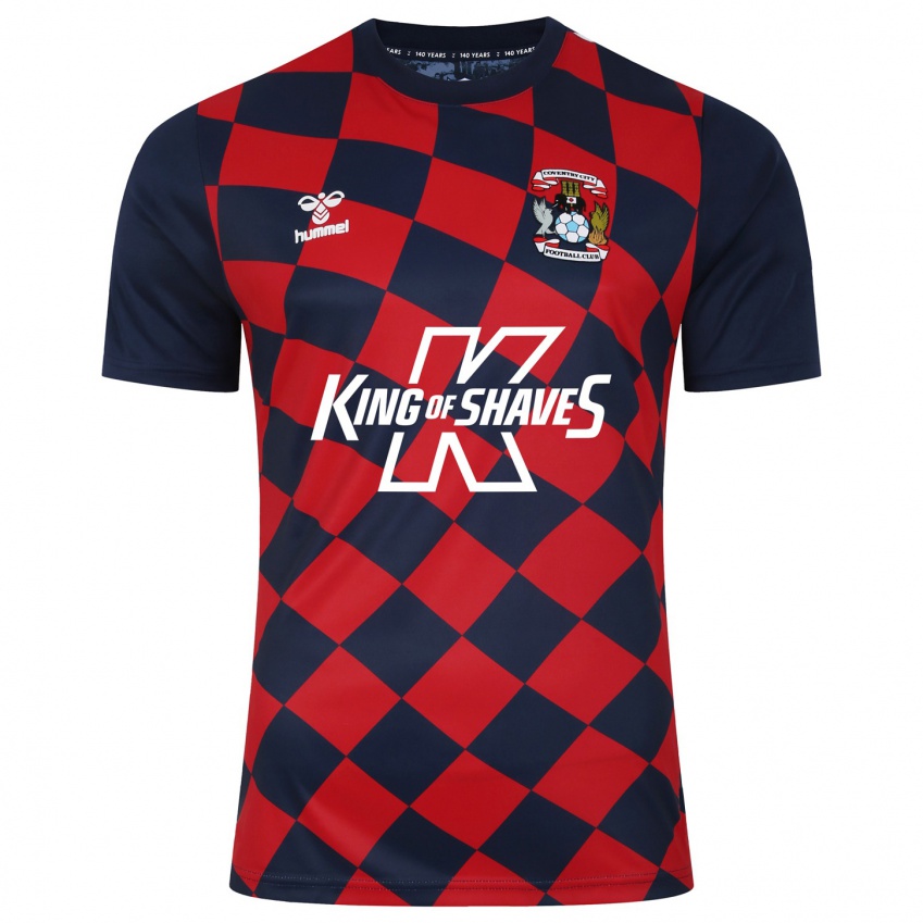 Niño Camiseta Kai Andrews #54 Rojo Azul Marino 2ª Equipación 2023/24 La Camisa