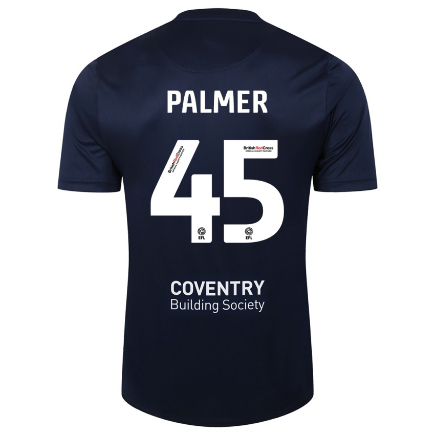 Niño Camiseta Kasey Palmer #45 Rojo Azul Marino 2ª Equipación 2023/24 La Camisa