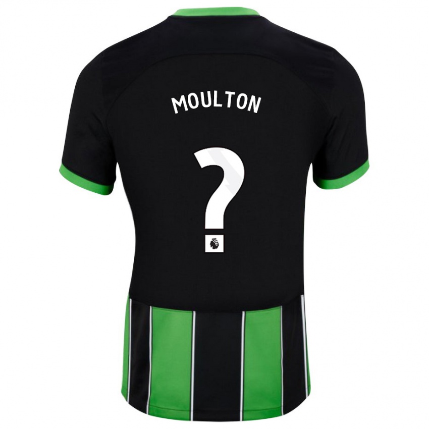 Niño Camiseta Remeiro Moulton #0 Verde Negro 2ª Equipación 2023/24 La Camisa