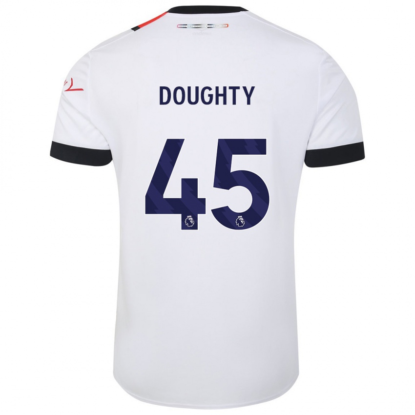 Niño Camiseta Alfie Doughty #45 Blanco 2ª Equipación 2023/24 La Camisa