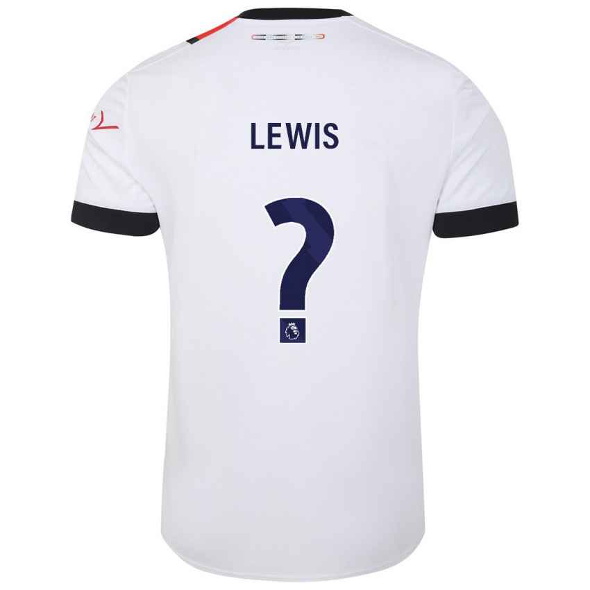 Niño Camiseta Millar Matthews-Lewis #0 Blanco 2ª Equipación 2023/24 La Camisa