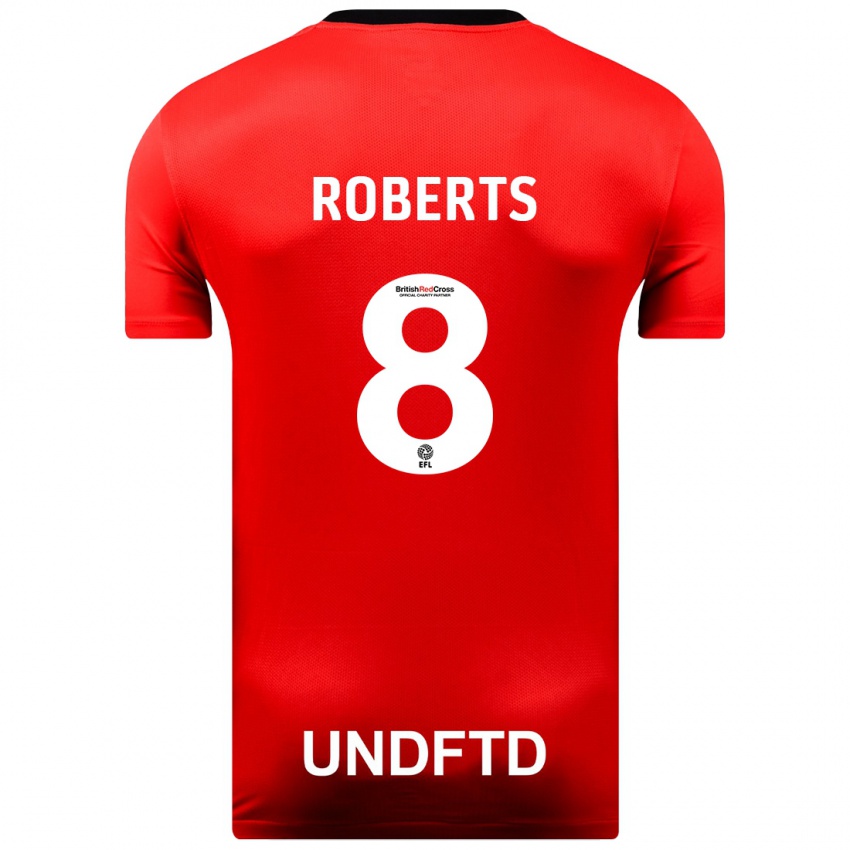 Niño Camiseta Tyler Roberts #8 Rojo 2ª Equipación 2023/24 La Camisa