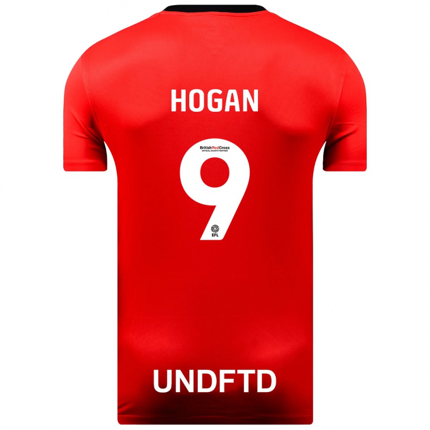 Niño Camiseta Scott Hogan #9 Rojo 2ª Equipación 2023/24 La Camisa