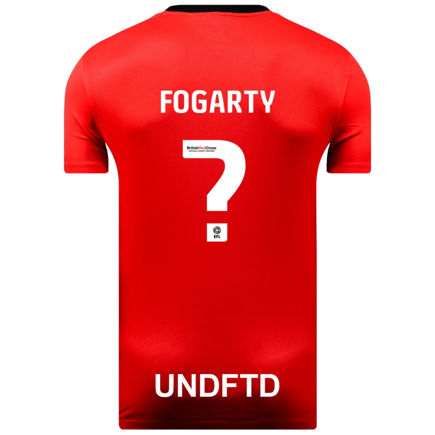 Niño Camiseta Tom Fogarty #0 Rojo 2ª Equipación 2023/24 La Camisa