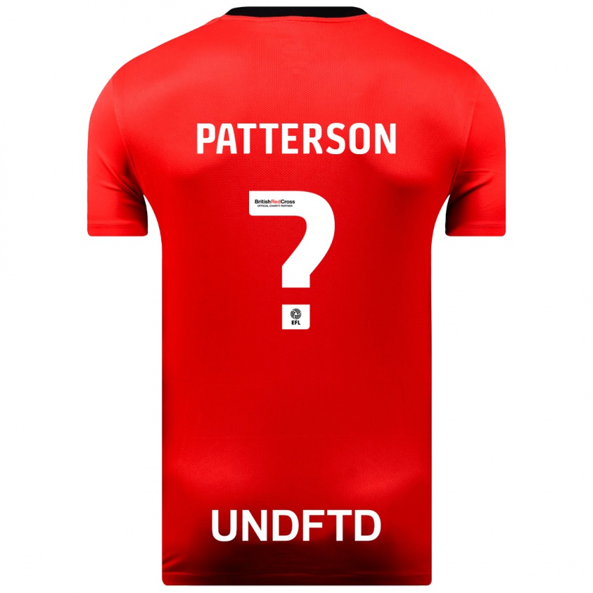 Niño Camiseta Rico Patterson #0 Rojo 2ª Equipación 2023/24 La Camisa