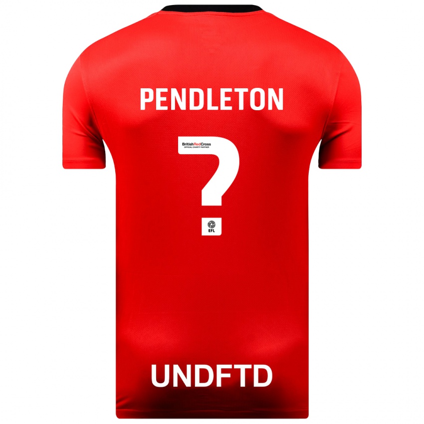 Niño Camiseta Byron Pendleton #0 Rojo 2ª Equipación 2023/24 La Camisa