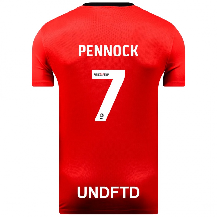 Niño Camiseta Jade Pennock #7 Rojo 2ª Equipación 2023/24 La Camisa