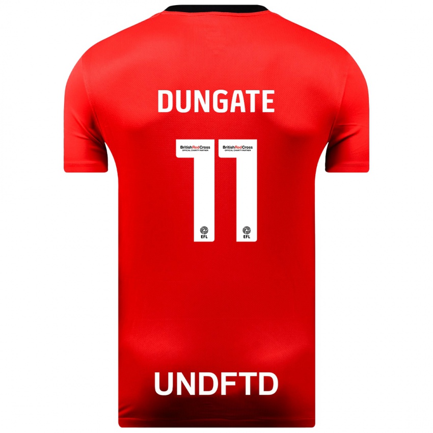 Niño Camiseta Katie Dungate #11 Rojo 2ª Equipación 2023/24 La Camisa