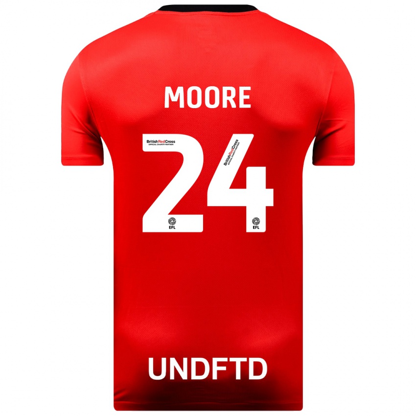 Niño Camiseta Jade Ellis Moore #24 Rojo 2ª Equipación 2023/24 La Camisa