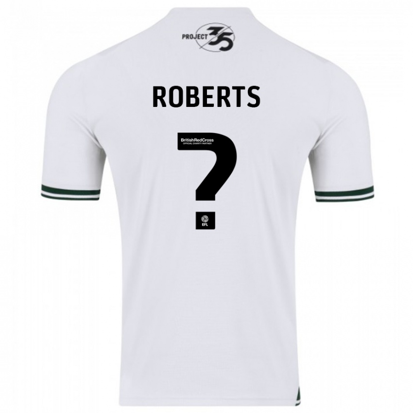 Niño Camiseta Caleb Roberts #0 Blanco 2ª Equipación 2023/24 La Camisa