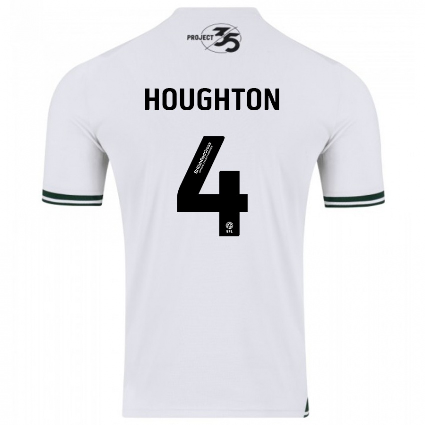 Niño Camiseta Jordan Houghton #4 Blanco 2ª Equipación 2023/24 La Camisa