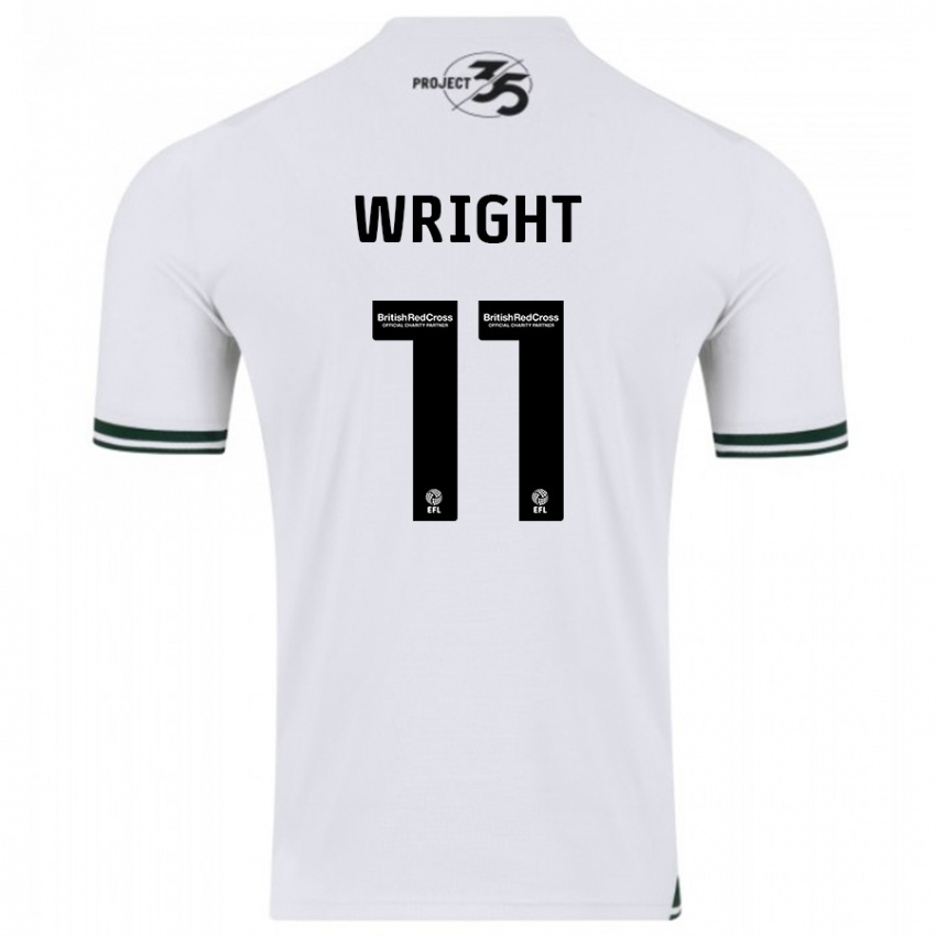 Niño Camiseta Callum Wright #11 Blanco 2ª Equipación 2023/24 La Camisa