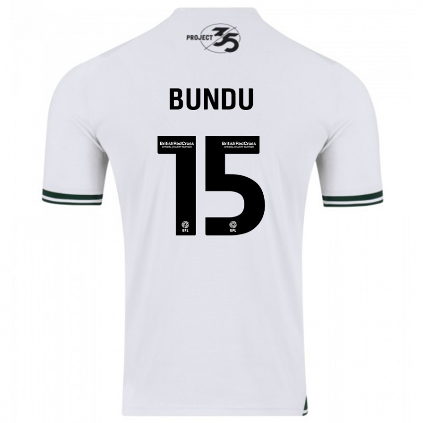 Niño Camiseta Mustapha Bundu #15 Blanco 2ª Equipación 2023/24 La Camisa