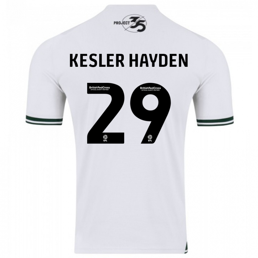 Niño Camiseta Kaine Kesler-Hayden #29 Blanco 2ª Equipación 2023/24 La Camisa