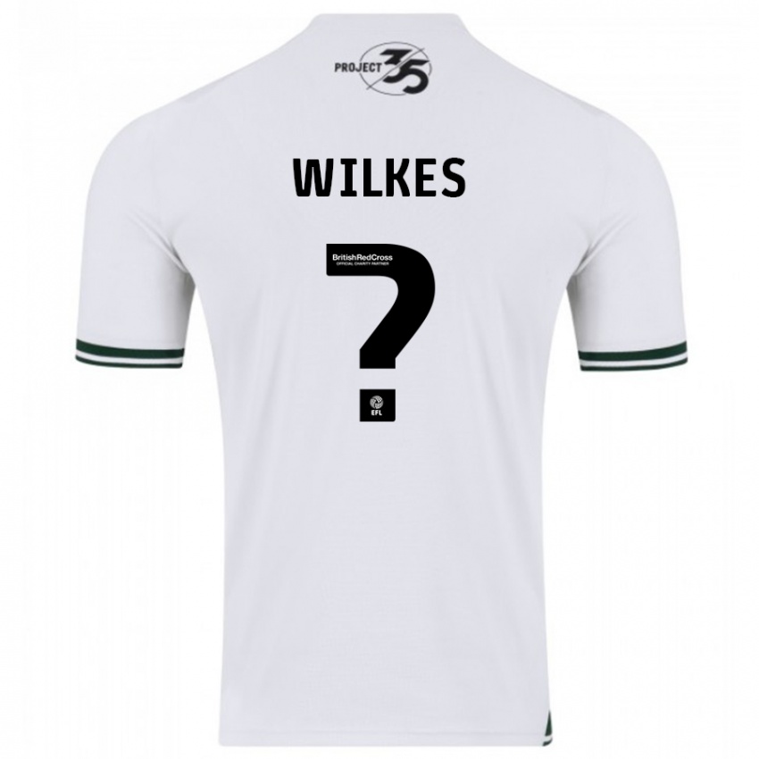 Niño Camiseta Finley Wilkes #0 Blanco 2ª Equipación 2023/24 La Camisa