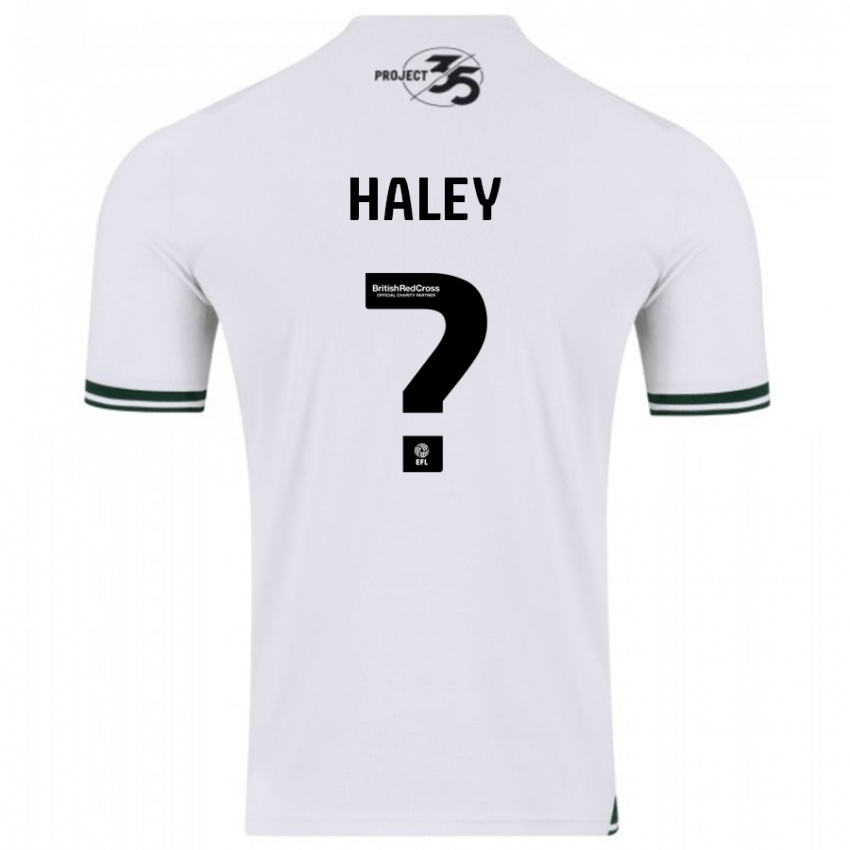 Niño Camiseta Toby Haley #0 Blanco 2ª Equipación 2023/24 La Camisa