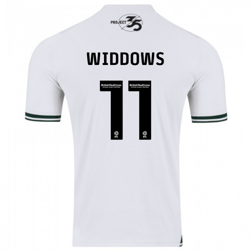 Niño Camiseta Jade Widdows #11 Blanco 2ª Equipación 2023/24 La Camisa