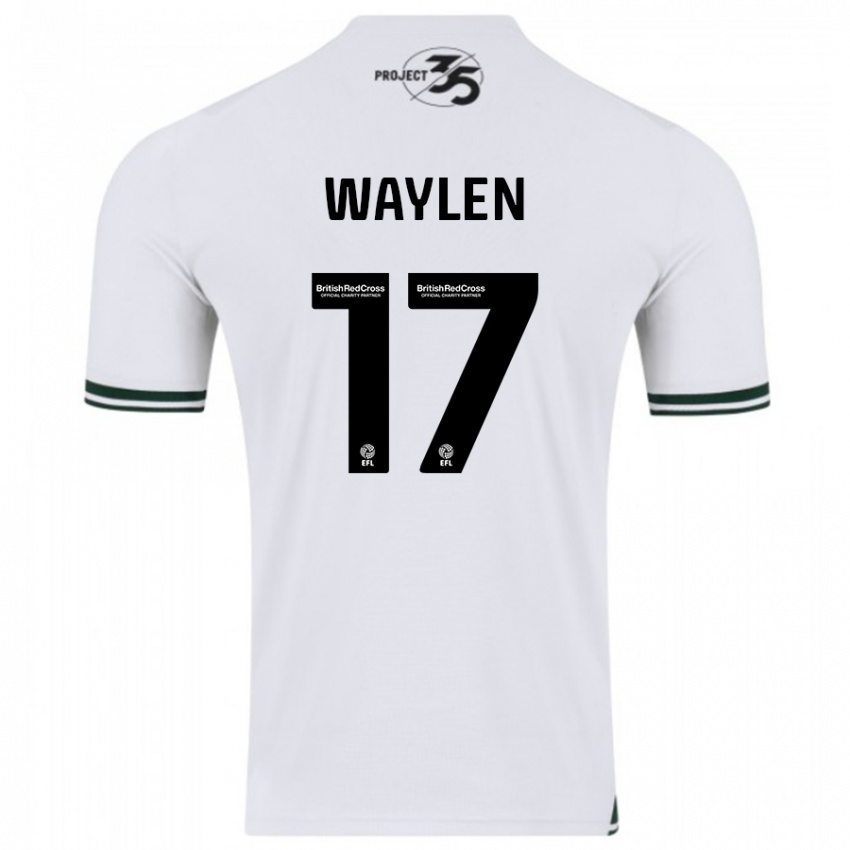 Niño Camiseta Libby Waylen #17 Blanco 2ª Equipación 2023/24 La Camisa